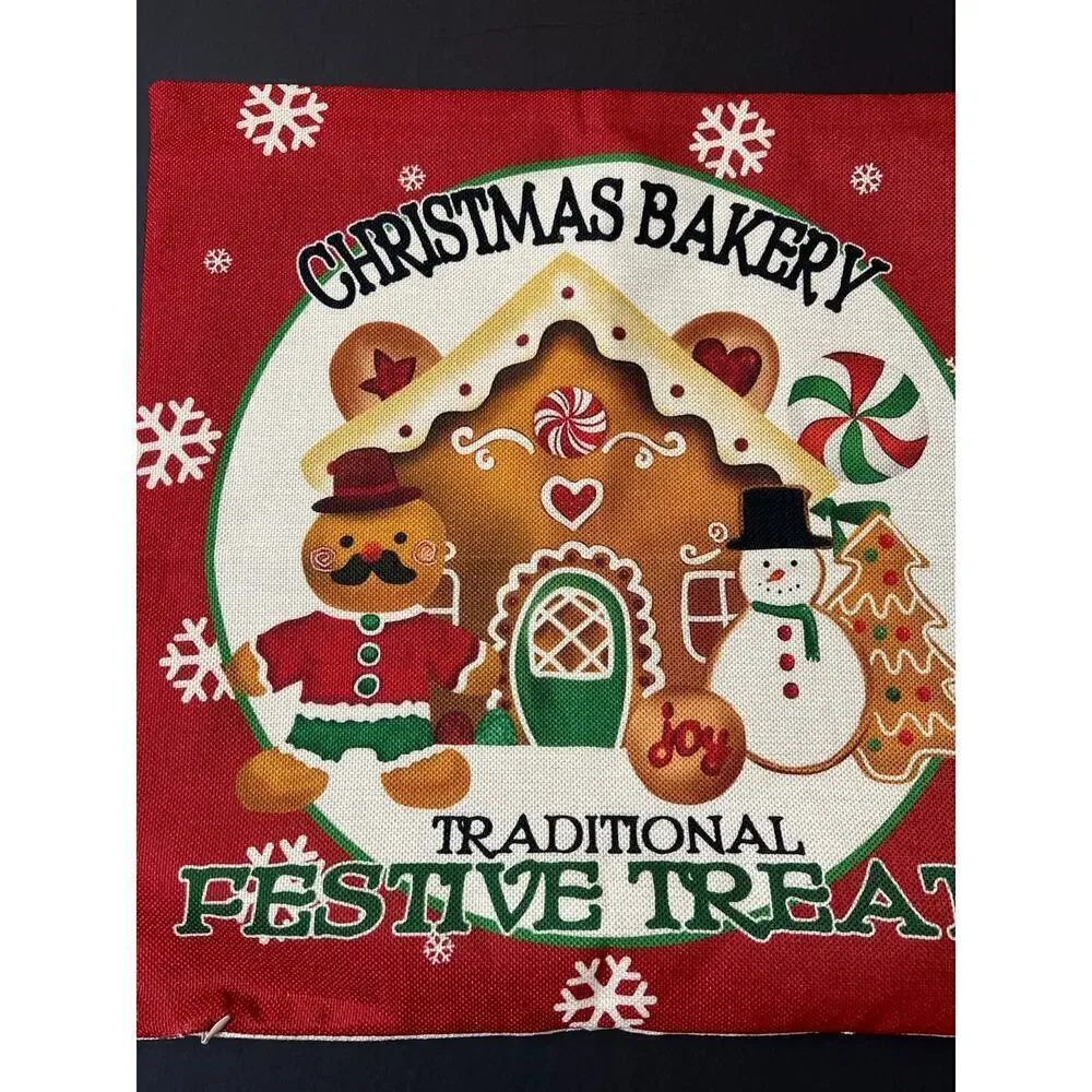 Gingerbread house Bakery Treats‎ Pillow Cover
